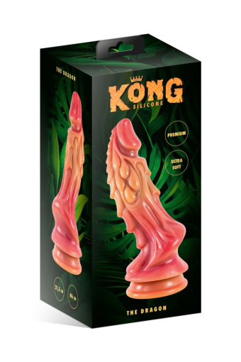 Фентезійний фалоімітатор Kong Silicone The Dragon - фото №2