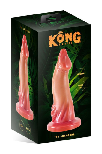 Фентезійний фалоімітатор Kong Silicone The Anaconda - фото №2