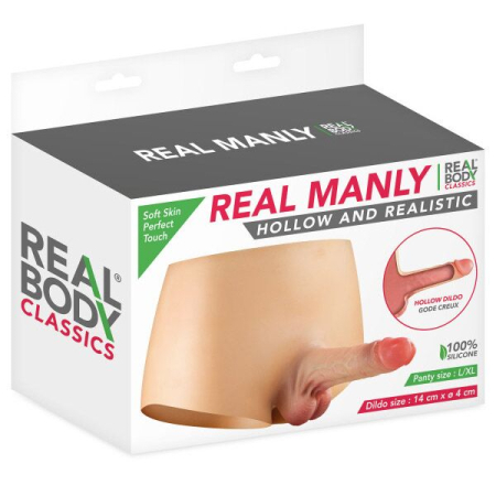 Страпон Real Body — Real Manly hollow and realistic L/XL - фото №5