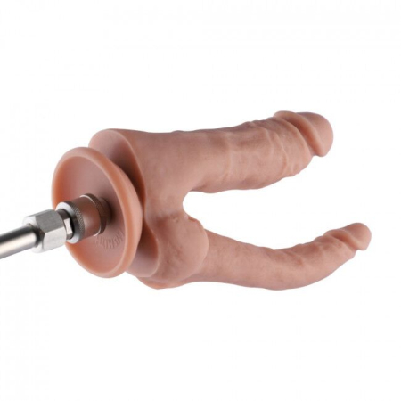 Подвійний фалоімітатор Hismith 9.8" Double Penetrator Silicone Dildo - фото №6