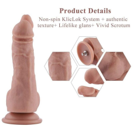 Подвійний фалоімітатор Hismith 9.8" Double Penetrator Silicone Dildo - - фото №3