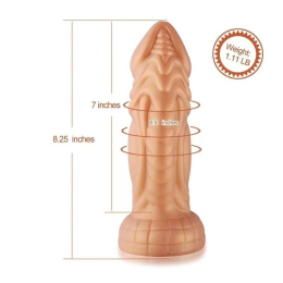 Силіконовий дилдо Hismith Slightly Curved Silicone Dildo Monster Series - - фото №2