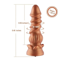 Силіконовий дилдо Hismith Spiral Grain Silicone Dildo Monster Series - - фото №2