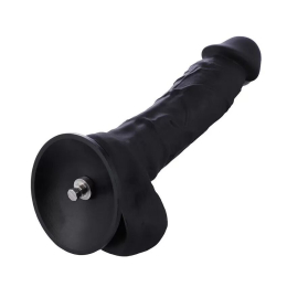 Силіконовий дилдо Hismith 8.3" Silicone Dildo Black - фото