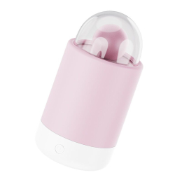 Вібратор-цукерка на паличці KISSTOY Pink Pop, зарядний кейс-нічник, 10 режимів вібрації - - фото №3