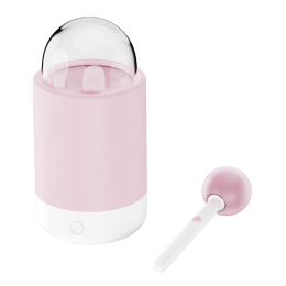 Вібратор-цукерка на паличці KISSTOY Pink Pop, зарядний кейс-нічник, 10 режимів вібрації - - фото №2