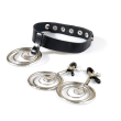 Набір чокер + затискачі Art of Sex - Choker and Nipple clamps Triada, колір чорний - фото №1
