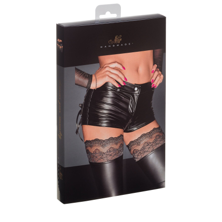 Шортики з мокрим ефектом Noir Handmade F138 Powerwetlook shorts, L - фото №3