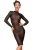 Сукня Noir Handmade F182 Classic dress made of elastic tulle - XL - фото
