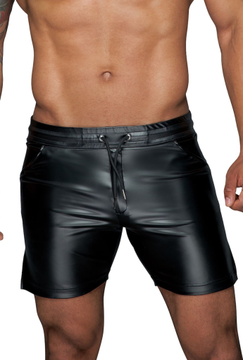 Чоловічі шорти Noir Handmade H061 Powerwetlook shorts - S - фото №2