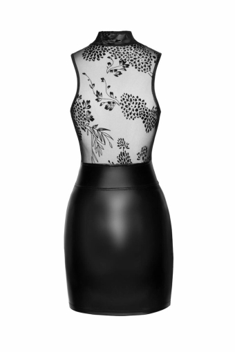 Сукня Noir Handmade F241 Short dress with powerwetlook skirt and tulle top - 3XL - фото №6