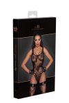 Боді Noir Handmade F242 Tulle body with patterned flock embroidery - XL Боді Noir Handmade F242 Tulle body with patterned flock embroidery - XL - фото №7