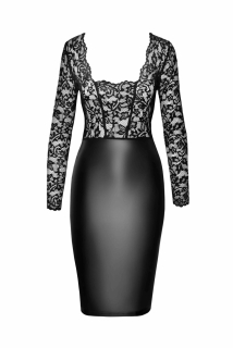 Сукня Noir Handmade F295 Euphoria lace and wetlook midi dress - XXL - - фото №4