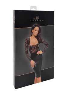 Сукня Noir Handmade F295 Euphoria lace and wetlook midi dress - XXL - - фото №6
