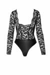 Боді Noir Handmade F296 Psyche bodysuit of lace and wetlook - L Боді Noir Handmade F296 Psyche bodysuit of lace and wetlook - L - фото №6
