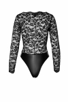 Боді Noir Handmade F296 Psyche bodysuit of lace and wetlook - 3XL Боді Noir Handmade F296 Psyche bodysuit of lace and wetlook - 3XL - фото №7