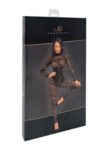 Комбінезон Noir Handmade F299 Enigma lace catsuit with underbust bodice - L - фото №7