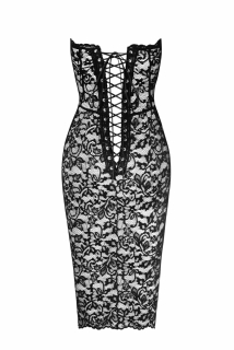 Сукня Noir Handmade F301 Catalyst lace up midi dress - S - - фото №6