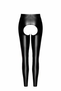 Легінси Noir Handmade F304 Taboo wetlook leggings with open crotch and bum - L - - фото №5