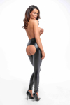 Легінси Noir Handmade F304 Taboo wetlook leggings with open crotch and bum - L Легінси Noir Handmade F304 Taboo wetlook leggings with open crotch and bum - L - фото №2