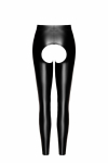 Легінси Noir Handmade F304 Taboo wetlook leggings with open crotch and bum - XL №5