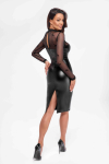 Сукня Noir Handmade F310 Sublime wetlook and flocked mesh midi dress - XL Сукня Noir Handmade F310 Sublime wetlook and flocked mesh midi dress - XL - фото №2