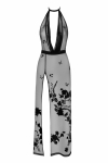 Сукня Noir Handmade F312 Divinity long flocked mesh dress with open back - L Сукня Noir Handmade F312 Divinity long flocked mesh dress with open back - L - фото №4