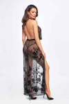Сукня Noir Handmade F312 Divinity long flocked mesh dress with open back - XXL Сукня Noir Handmade F312 Divinity long flocked mesh dress with open back - XXL - фото №2