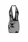 Сукня Noir Handmade F313 Mythos mini flocked mesh dress with jewelry rhinestone chain - L Сукня Noir Handmade F313 Mythos mini flocked mesh dress with jewelry rhinestone chain - L - фото №5