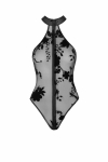 Боді Noir Handmade F314 Ego flocked mesh halter bodysuit - 3XL Боді Noir Handmade F314 Ego flocked mesh halter bodysuit - 3XL - фото №4