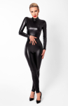 Комбінезон Noir Handmade F319 Caged wetlook catsuit with zippers and ring - M Комбінезон Noir Handmade F319 Caged wetlook catsuit with zippers and ring - M - фото №2