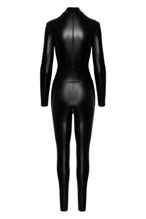 Комбінезон Noir Handmade F319 Caged wetlook catsuit with zippers and ring - L - - фото №6