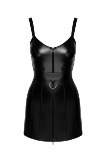 Сукня Noir Handmade F320 Starlet wetlook minidress with ring belt - 3XL - - фото №7