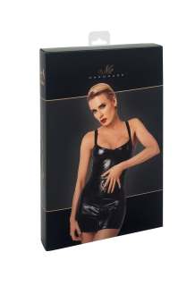 Сукня Noir Handmade F320 Starlet wetlook minidress with ring belt - 3XL - - фото №9