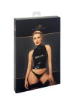 Топ Noir Handmade F324 Glam wetlook top with vinyl corset - L Топ Noir Handmade F324 Glam wetlook top with vinyl corset - L - фото №7
