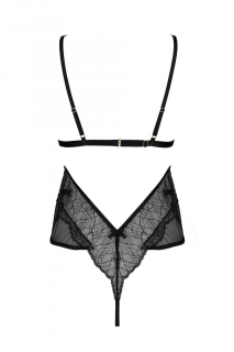 Боді Passion AMBERLY BODY black, S/M, відкрита спина, низ стрінги - - фото №4