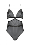 Боді Passion AMBERLY BODY black, S/M, відкрита спина, низ стрінги - фото №3