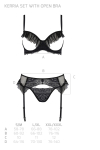Комплект Passion KERRIA SET WITH OPEN BRA black L/XL - ECO Passion Комплект Passion KERRIA SET WITH OPEN BRA black L/XL - ECO Passion - фото №5