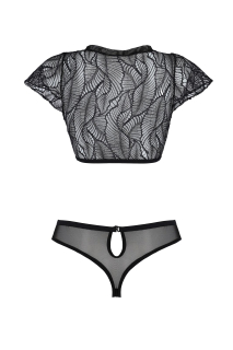 Комплект Passion LEAFA BIKINI black XXL/XXXL - ECO Passion - - фото №4
