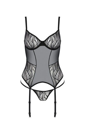 Корсет Passion LEAFA CORSET black L/XL - ECO Passion - фото №3