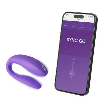 Смарт-вібратор для пар We-Vibe Sync GO Light Purple - фото №5
