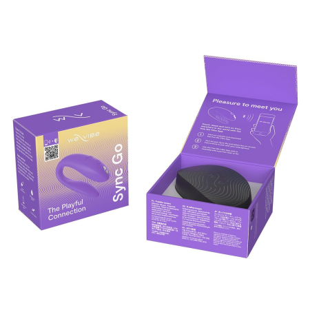 Смарт-вібратор для пар We-Vibe Sync GO Light Purple - фото №8