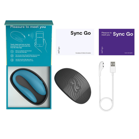 Смарт-вібратор для пар We-Vibe Sync GO Turquoise - фото №8
