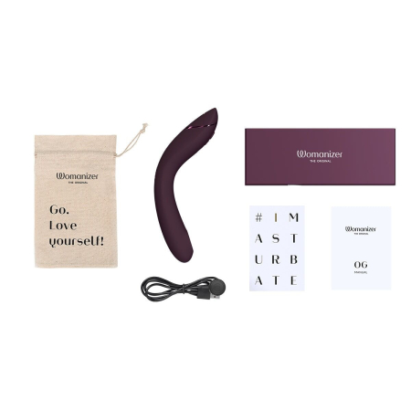 Вібратор для точки G з вакуумною стимуляцією Womanizer OG Aubergine №7