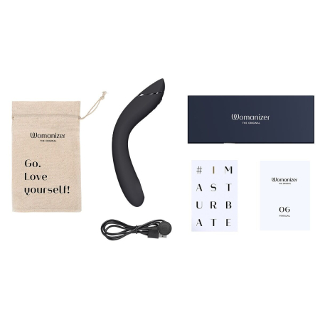 Вібратор для точки G з вакуумною стимуляцією Womanizer OG Dark Grey №7