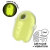 Вакуумний кліторальний стимулятор з вібрацією Satisfyer Glowing Ghost Yellow, світиться в темряві - фото