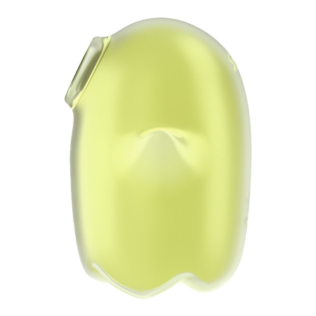 Вакуумний кліторальний стимулятор з вібрацією Satisfyer Glowing Ghost Yellow, світиться в темряві - фото №3