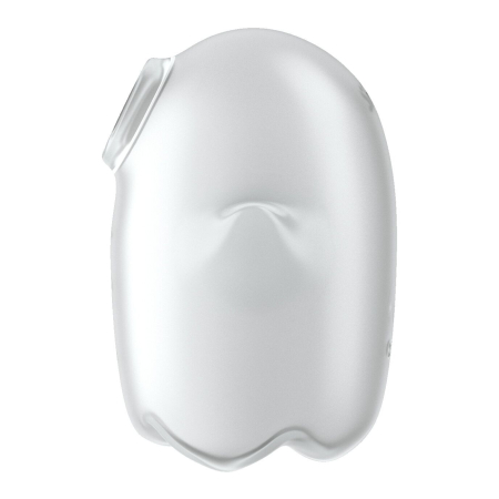 Вакуумний кліторальний стимулятор з вібрацією Satisfyer Glowing Ghost White, світиться в темряві - фото №3