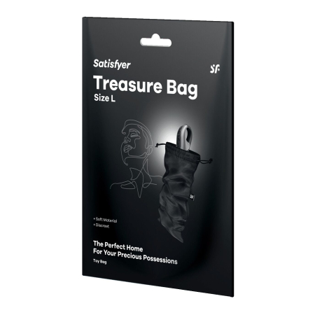 Мішечок для зберігання іграшок Satisfyer Treasure Bag L Black - фото №3