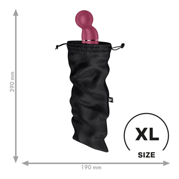 Мішечок для зберігання іграшок Satisfyer Treasure Bag XL Black - фото